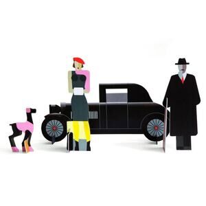 Studio Roof Boulevard Poodle Cardboard Figures for Storytelling